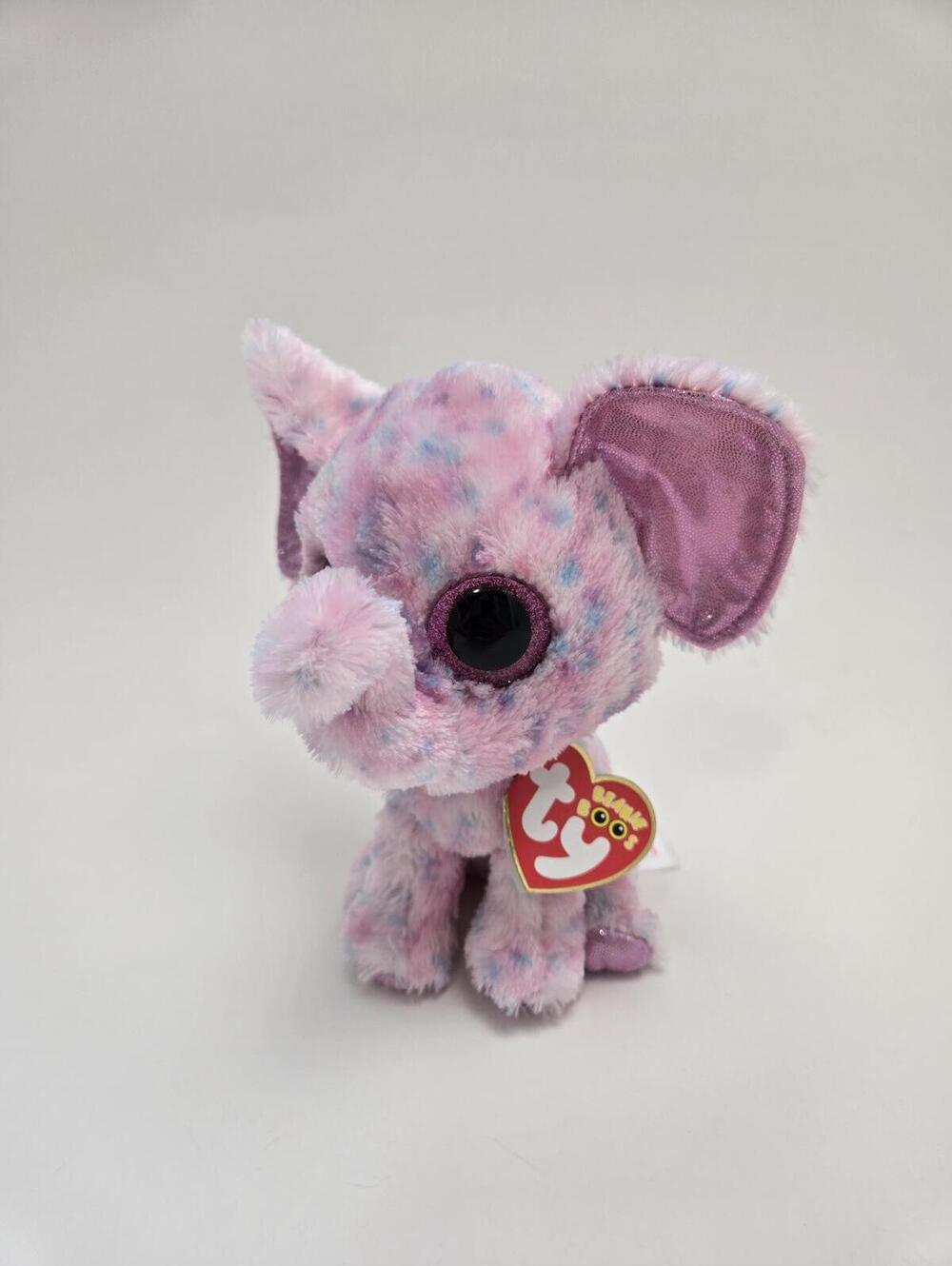 TY Beanie Boo “Ellie” the Adorable Pink Elephant (6 inch) Vintage Beanies